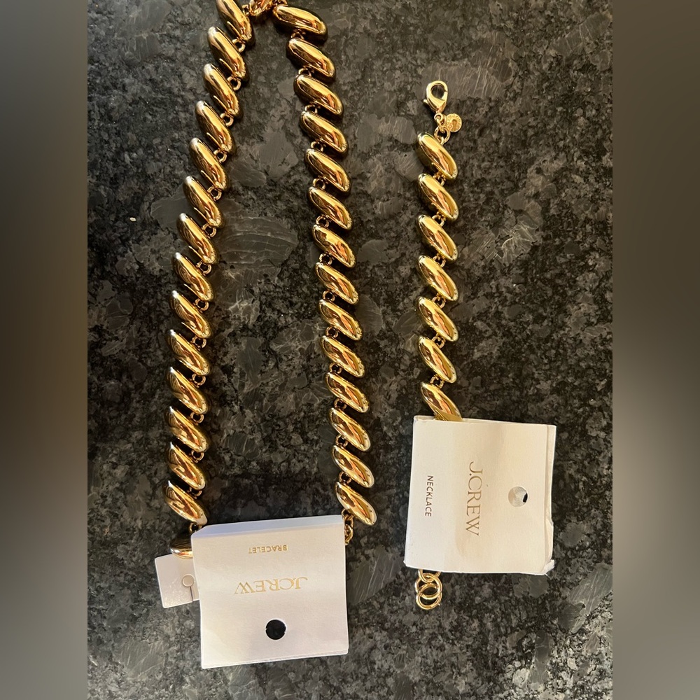 J Crew necklace & bracelet -